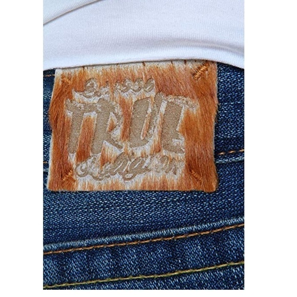 TRUE Religion Kingston Pony Express Cropped Jeans - Picture 3 of 8